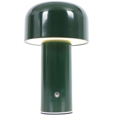 Επαναφορτιζόμενο Πορτατίφ LED 3W Θερμό Φως Dimmable Μεταλλικό Πράσινο 3036